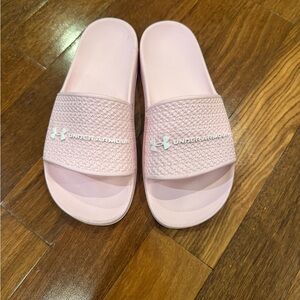 Under Armour Women's Light Pink Slide Sandals